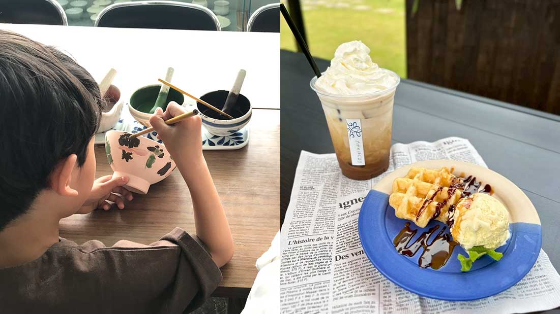 Tobe Pottery Painting Experience & Cafe Time